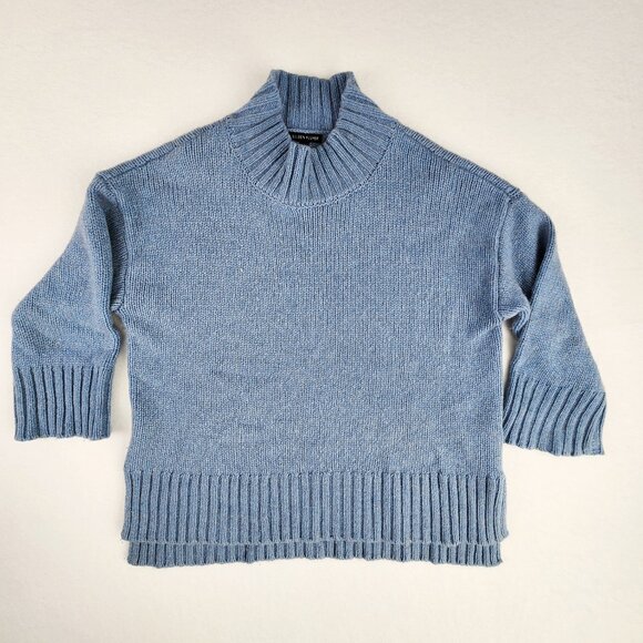 Eileen Fisher Sweaters - Eileen Fisher Womens Cashmere and Wool Blend Sweater Size S Blue